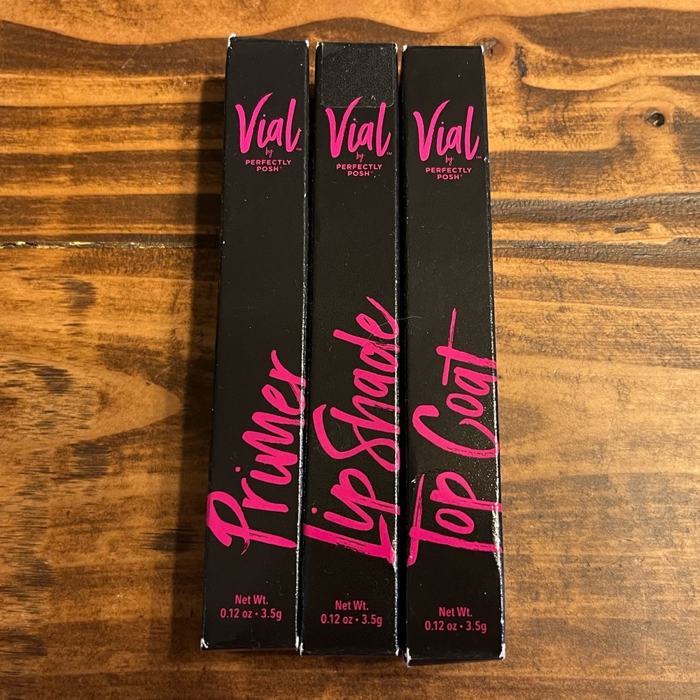 Vial lip stain 3 piece set